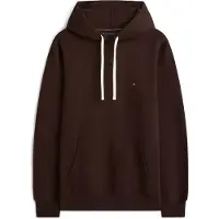 Tommy Hilfiger Sweatshirt 'ESS SEASONAL' kastanjebruin / wit