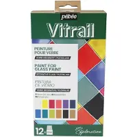 Pebeo Vitrail Set kleuren voor glas Exploration Set 12 x 20 ml