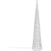 QAZQA Kerst kerstboom transparant 100cm incl. LED IP44 - Coni