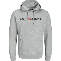 Jack & Jones Sweatshirt grijs gemêleerd / oranje / zwart