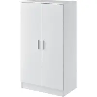En.casa Schoenenkast Ster voor 14 paar schoenen 108x55x35 cm wit