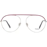 Tod'S TO5247 55/15/140 Matte rode metalen bril voor dames TO5247