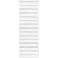 vidaXL Zebra rolgordijn 85x200 cm stofbreedte 80,9 cm polyester wit