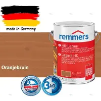 Remmers HK-Lazuur 3in1 Oranjebruin 2,5L – Premium Houtbeschermingsbeits voor Buiten – Oplosmiddelhoudend – UV- & Vochtwerend – Impregneer, Grondlaag & Beits in Eén