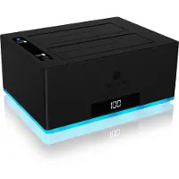 Icy Box 2 bay docking- en kloonstation voor 2,5" en 3,5" apparaten SATA-schijven