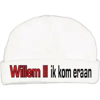 Zeeman Babymutsje met de tekst: Willem II ik kom eraan !