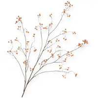 DK Design Daan Kromhout - Kunsttak - Besjes - Oranje - Silk Berry - Bessentak - 135 cm