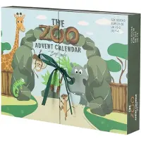 Apollo - Jongens Sokken Advenstkalender Zoo _ 12 paar - MT31/36