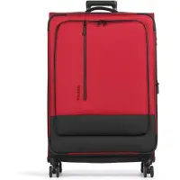 Travelite Crosslite 4 wielen Trolley XL 81 cm met uitbreidingsplooi rood