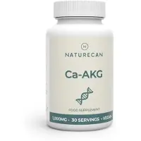 Naturecan Ca-AKG Calcium Alfa-Ketoglutaraat Capsules - 60 capsules - 1000 mg Ca-AKG per Portie - Vegan