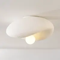 LumenXL Wabi Sabi plafondlamp Kawa met wit steeneffect - 41 cm