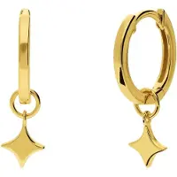 Lucardi Oorbellen 'Stern' goud