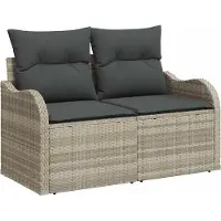 vidaXL Tuinbank Set 9 st 8-Aantal zitplaatsen
