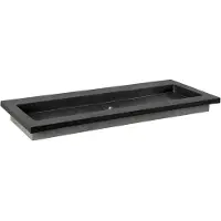 Forzalaqua Wastafel nova doppio gezoet 120.5x51.5x9.5 cm 2 kraangaten