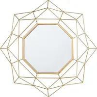 Beliani HILLION - Wandspiegel - Goud - Metaal