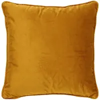 Dutch decor FINN - sierkussen 60x60 cm - fluweel - effen kleur - Chai Tea - geel - Inclusief binnenkussen - Luxe kussens voor woonkamer & bank