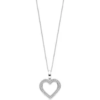 Ti sento Dames Hanger - 925 zilver - Zirconia wit - 6859ZI