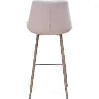 Bronx71 Scandinavische barkruk Maud gerecyclede stof off white 74 cm - Barkrukken set van 4 - barstoel