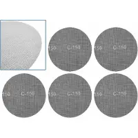 GEKO Abrasieve schuurschijven 225mm - P150 korrel - klittenband bevestiging - Set van 5 stuks