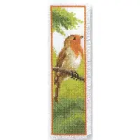 Vervaco - Bladwijzer kit - Roodborstje - PN-0011273 - Borduren - Borduurpakket - Borduurpakket volwassenen - Borduurpakket kind