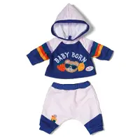 Baby Born Jogging Suit 43cm (838204) Doll Blauw Kinderen