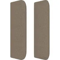 vidaXL Hoofdbord LED 103x16x78/88 cm stof taupe