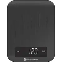 Kitchenbrothers Keukenweegschaal - Weegschaal Keuken - Digitaal - 1g tot 10kg - RVS/Gunmetal Black