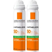 La Roche-Posay Anthelios Zonnebrand Mist Gezicht SPF50 - Voordeelbundel 2x 75ml