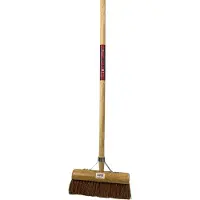 Synx Tools binnenbezem Met steel 150cm - Coco/Kokos Zaalbezem 30cm
