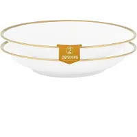 Vtwonen - Basic - Set van 2 - Pastaborden - Wit - Porselein - 25,5cm