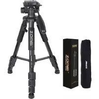 Zomei Professioneel Universeel Lichtgewicht DSLR Camerastatief - Tripod 140CM - Zwart