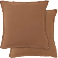 Matt & Rose Set Kussenslopen Ecorce - (2x) 65 x 65 cm - 100% Linnen
