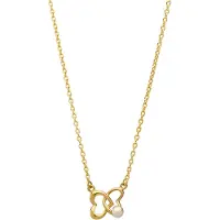 Orphelia 'Lili' Dames 925 Sterling Zilveren Ketting met Hanger - Goud ZK-7513/G