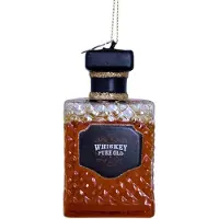 Vondels Kerstornament Glass Transparent Whiskey Bottle 8,5 cm