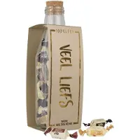 100%LEUK - Momenten fles met toffees - Veel liefs
