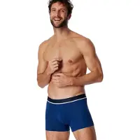 Schiesser Boxershorts navy / enziaan / zwart / wit