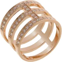 Orphelia Dames 925 Sterling Zilveren Ring - Rosé ZR-7125/RG