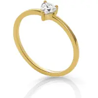 Orphelia 'Liefde' Dames 925 Sterling Zilveren Ring - Goud ZR-7531/G