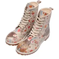 Dogo Hoge veterschoenen van imitatieleer