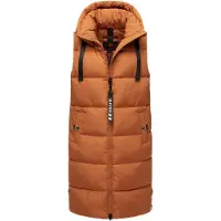 NAVAHOO Bodywarmer cognac / zwart / wit