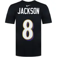 Nike NFL Baltimore Ravens 8 Lamar Jackson Heren T-shirt