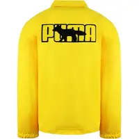 Puma x Maison Kitsune Lange Mouw Gekraagde Gele Herenjas 530430 30