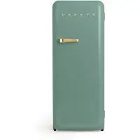 Create - Koelkast in retrostijl - Sage - Handvat Goud - FRIDGE RETRO 281L