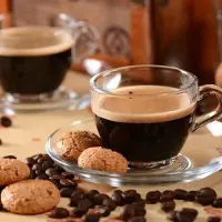 Pasabahce Bistro – V-Block – Antibacterieel Espresso Kop & Schoteltjes – Set van 6 – 85 ML