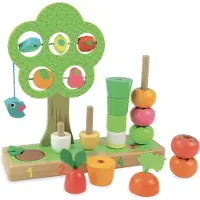 Vilac Leer tellen met dit leuke houten groente en fruit.