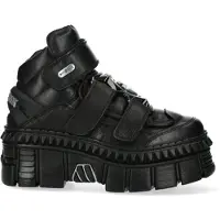 New rock metalen leren enkellaarzen-WALL285-S3