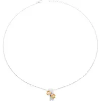 Orphelia Dames 925 Sterling Zilveren Ketting met Hanger - Zilver/Roze ZH-6039