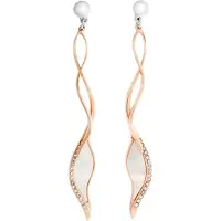 Orphelia 'Mariza' Dames 925 Sterling Zilveren Oorbellen - Roze ZO-7171/RG