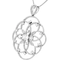 Orphelia Dames 925 Sterling Zilveren Ketting met Hanger - Zilver ZH-7213