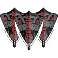 Red Dragon Peter Wright Snakebite Double World Champion Freestyle Red Eyes - Dart Flights